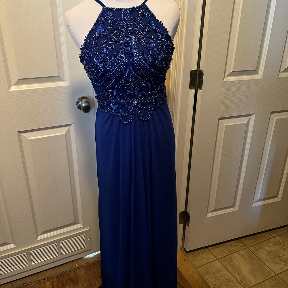 Royal blue formal gown